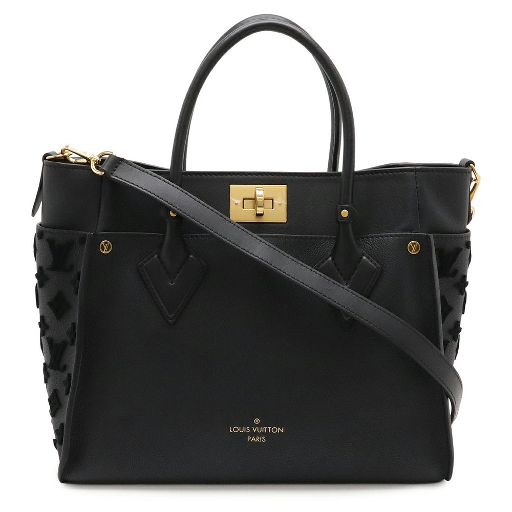 Louis Vuitton Monogram Tuftage On My Side Leather 2Way Shoulder Bag Noir Black